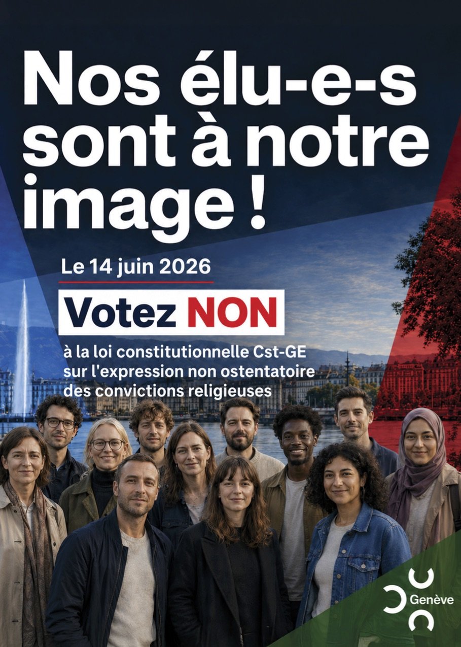 Le 14 juin 2026 : NON à l'interdiction des signes religieux