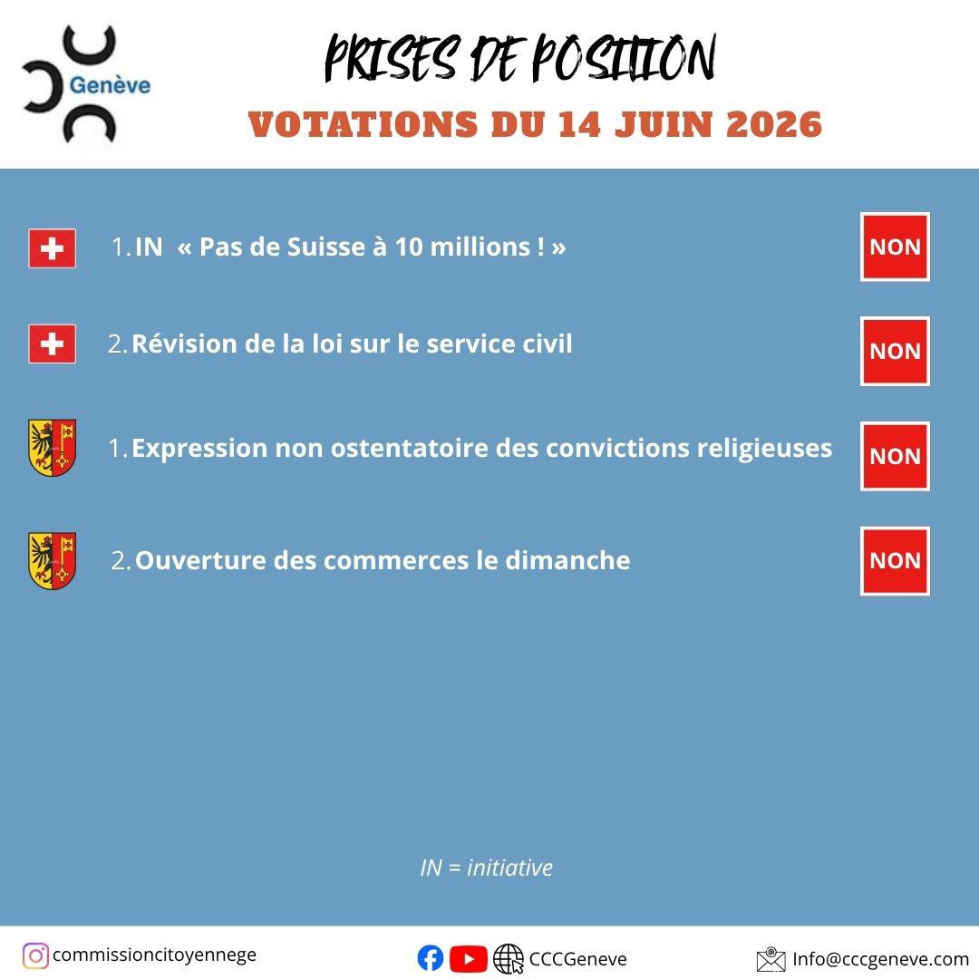 Votations du 14 juin 2026